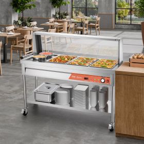 Food Warmer Steam Table With Undershelf