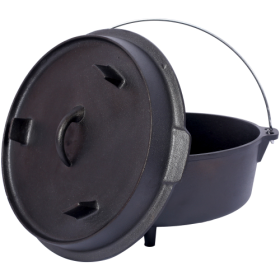 Cast Iron Dutch Oven (Color: Black)