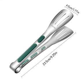 Non-Slip Stainless Steel Food Tongs (size: Middle)